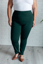 Magic Skinny 28" Pants in Hunter Green    Bottoms Ave Shops- Tilden Co.