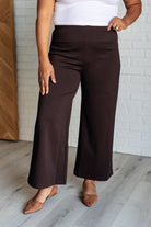 Magic Wide Leg Crop Pants in Chocolate    Bottoms Ave Shops- Tilden Co.