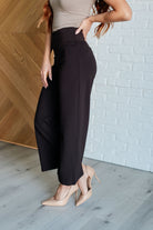 Magic Wide Leg Crop Pants in Chocolate    Bottoms Ave Shops- Tilden Co.