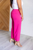 Magic Wide Leg Crop Pants in Hot Pink    Bottoms Ave Shops- Tilden Co.