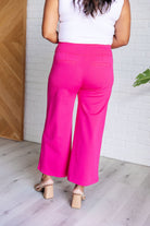 Magic Wide Leg Crop Pants in Hot Pink    Bottoms Ave Shops- Tilden Co.