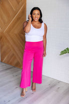 Magic Wide Leg Crop Pants in Hot Pink    Bottoms Ave Shops- Tilden Co.