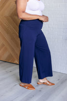 Magic Wide Leg Crop Pants in Navy    Bottoms Ave Shops- Tilden Co.