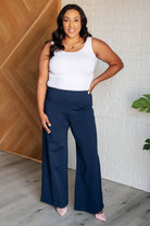 Magic Wide Leg Pants in Navy    Bottoms Ave Shops- Tilden Co.