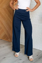 Magic Wide Leg Pants in Navy    Bottoms Ave Shops- Tilden Co.