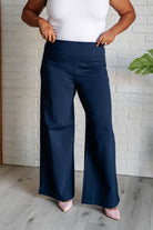 Magic Wide Leg Pants in Navy    Bottoms Ave Shops- Tilden Co.