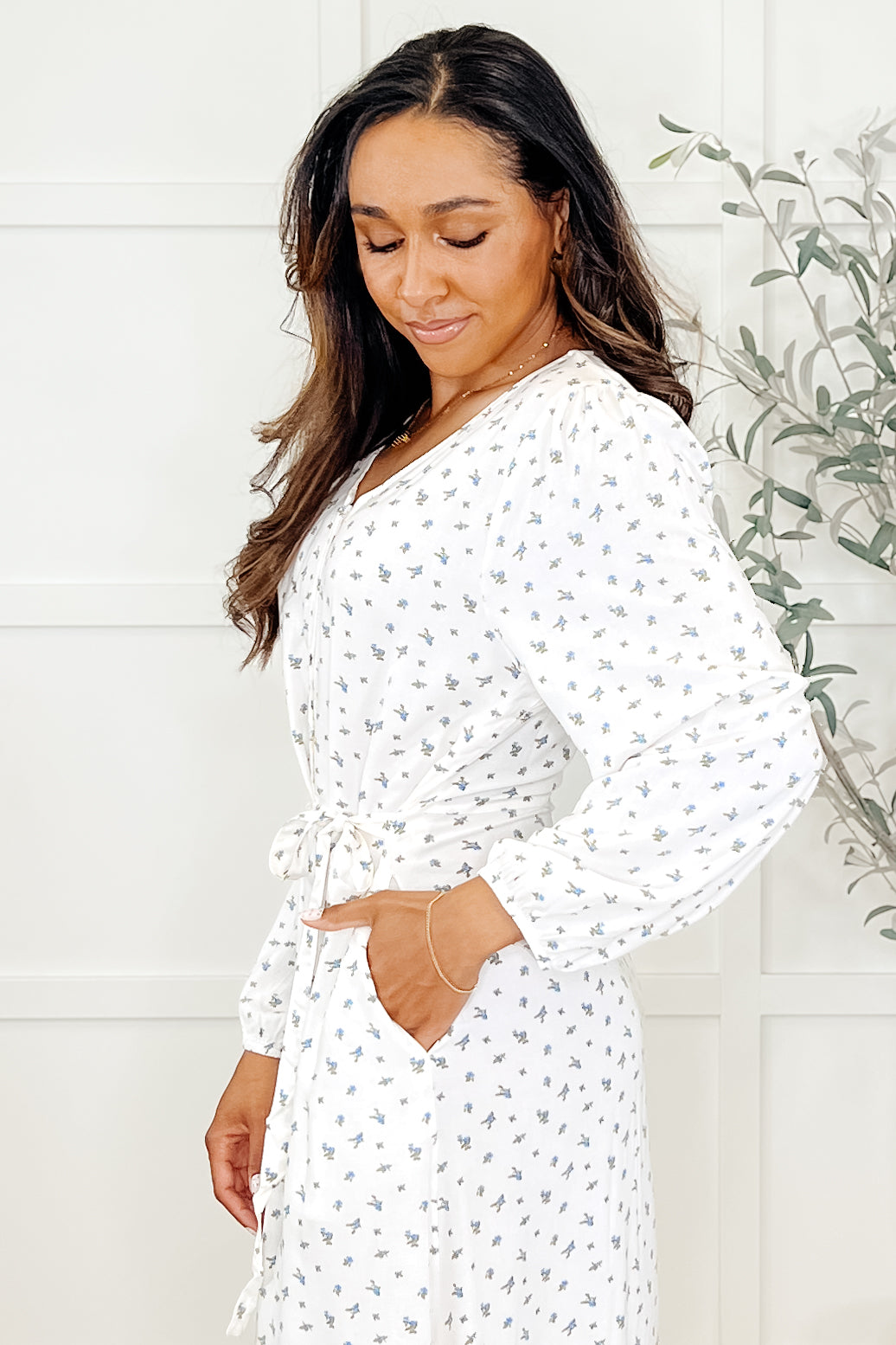 Maple Dress Floweret Womens Ave Shops- Tilden Co.