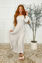 Maple Dress Greige Vineyard Womens Ave Shops- Tilden Co.