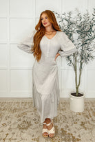 Maple Dress Greige Vineyard Womens Ave Shops- Tilden Co.