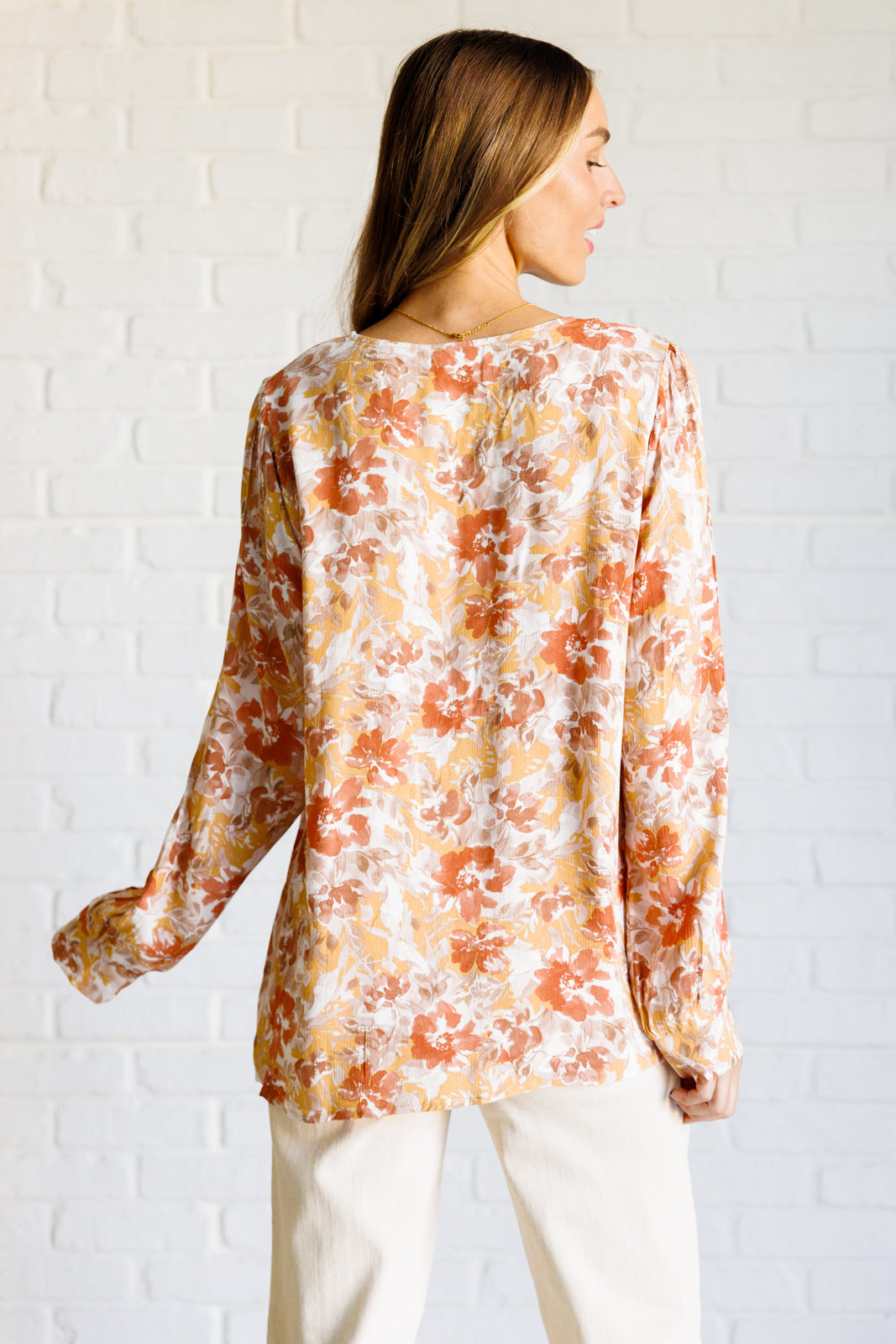 Marigold Dreams Floral Blouse    Tops Ave Shops- Tilden Co.