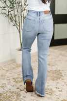 Marlena High Rise Shield Pocket Flare Jeans Womens Ave Shops- Tilden Co.