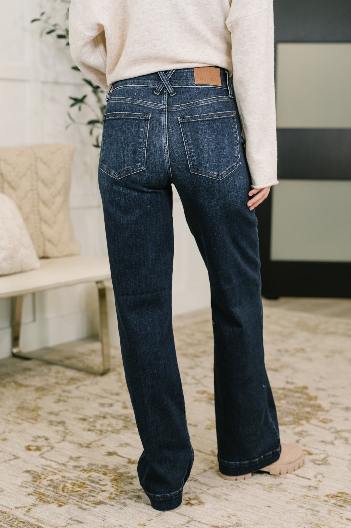 Marty High Waist Trouser Wide Leg Jean Womens Ave Shops- Tilden Co.