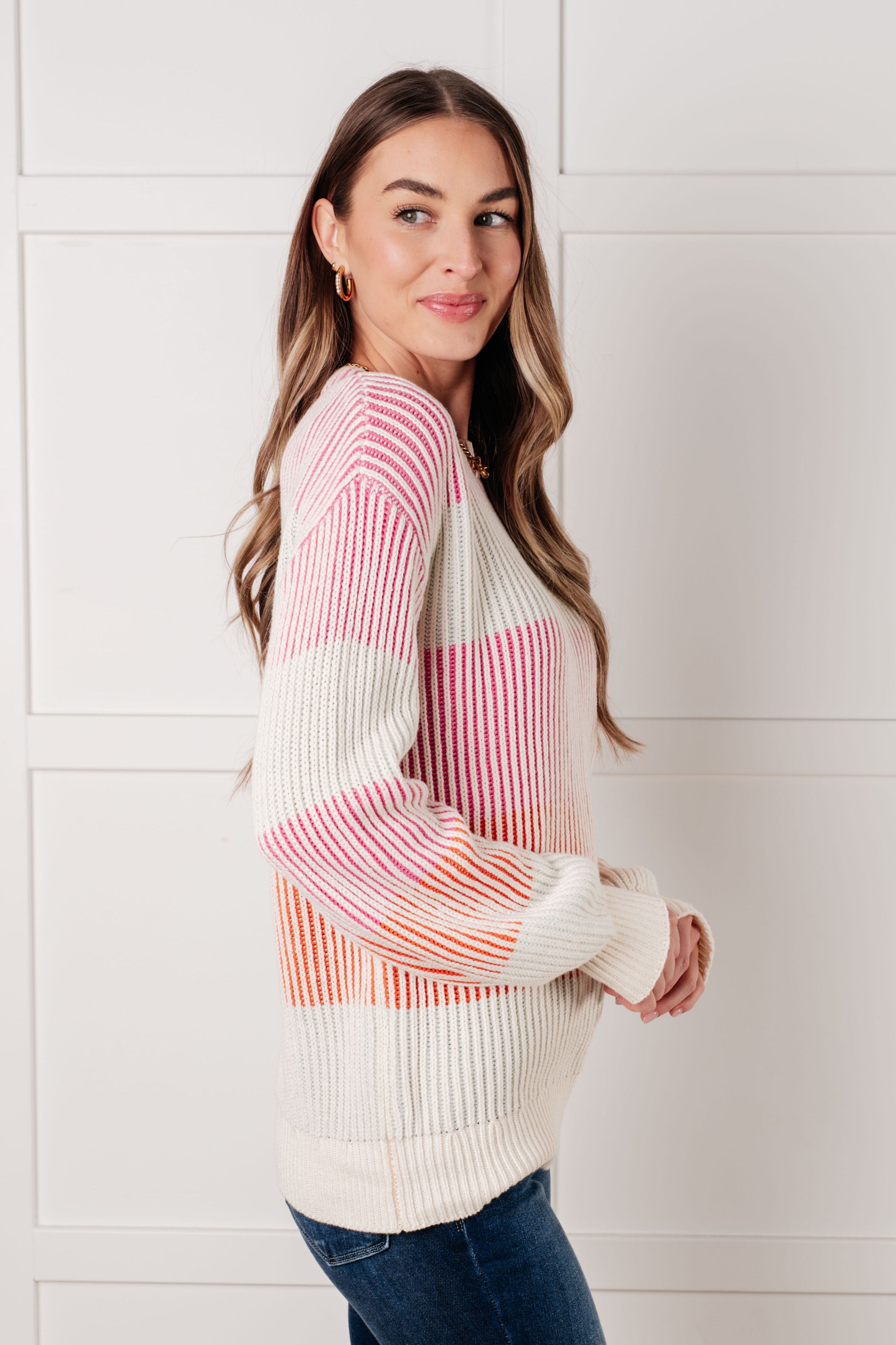 Matchmaker Striped Ribbed Top Tops Ave Shops- Tilden Co.