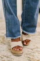 Maureen High Rise Distressed Bootcut Jeans Womens Ave Shops- Tilden Co.
