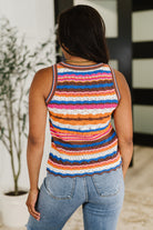 Max Aura Points Striped Knit Tank Tank Top Ave Shops- Tilden Co.