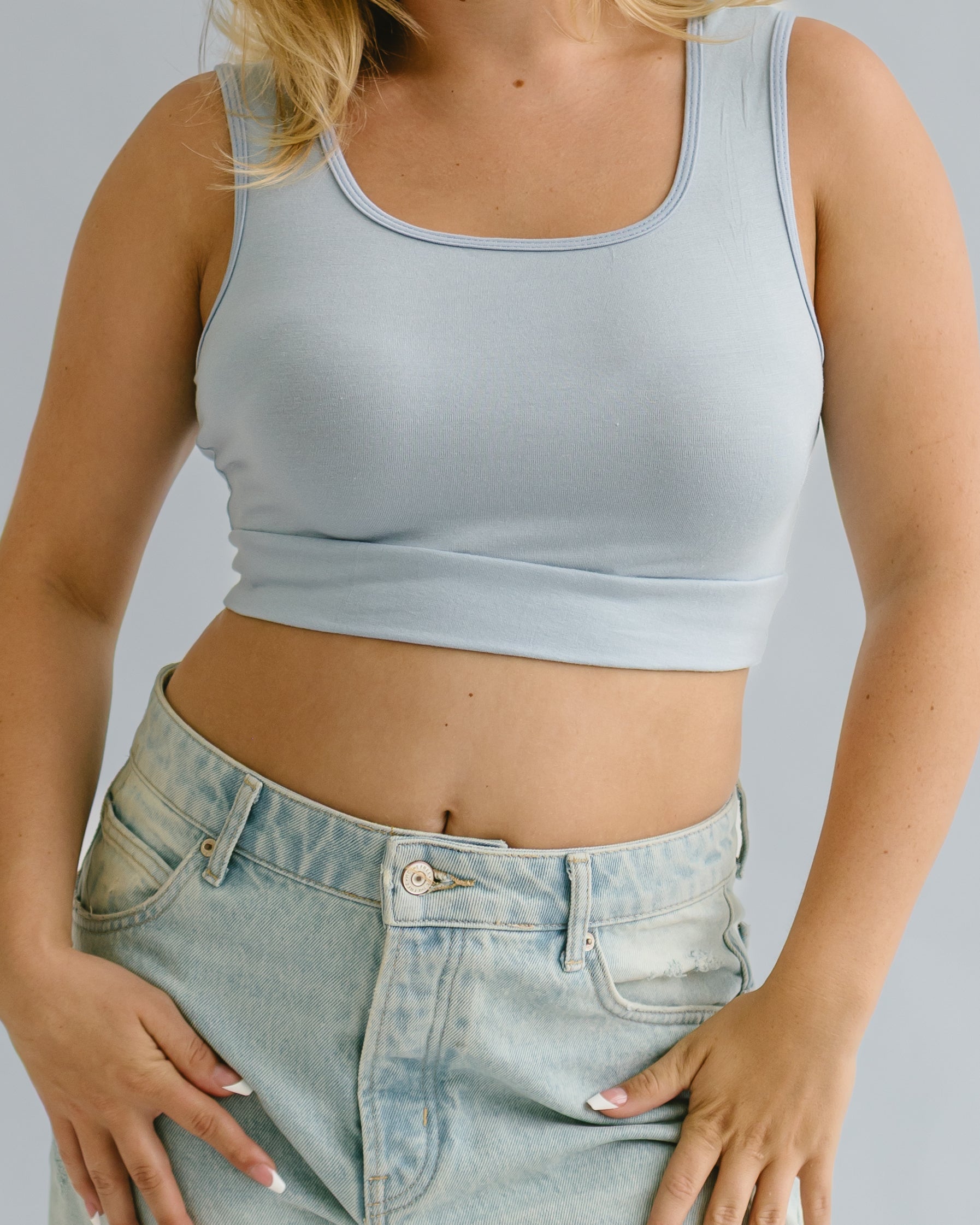 Classic Wide Strap Tank Halftee Layering Top HALFTEE Layering Fashions- Tilden Co.