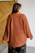 Maybe Monday Cardigan in Chestnut    Layers Ave Shops- Tilden Co.