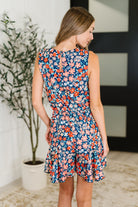 Meadow Mischief Sleeveless Romper in Navy/Orange/Teal Womens Ave Shops- Tilden Co.