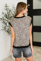 Meow's the Time Banded Hem Top in Leopard Print Womens Ave Shops- Tilden Co.