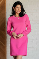 Milan Travel Shift Dress in Hot Pink    Dresses Ave Shops- Tilden Co.