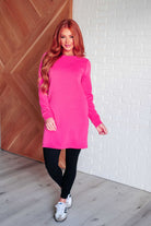 Milan Travel Shift Dress in Hot Pink    Dresses Ave Shops- Tilden Co.