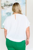 Mild Moments Pleat Detail Top Tops Ave Shops- Tilden Co.