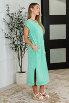PREORDER: Mineral Wash Relaxed Maxi Tank Dress in Three Colors Womens Ave Shops- Tilden Co.