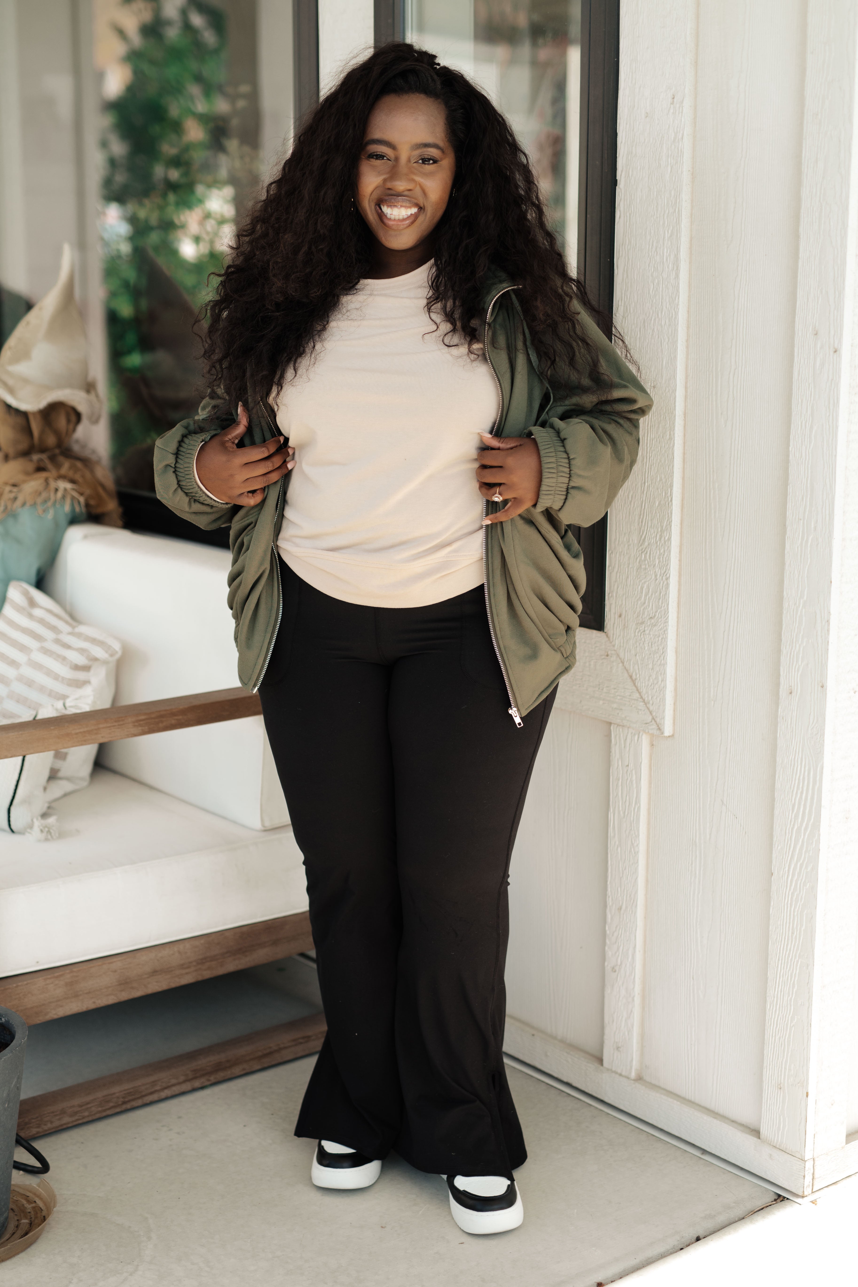 Miss You More Zip Up Sweatshirt Tops Ave Shops- Tilden Co.