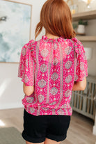 Moments Like This V-Neck Bell Sleeve Blouse Blouse Ave Shops- Tilden Co.