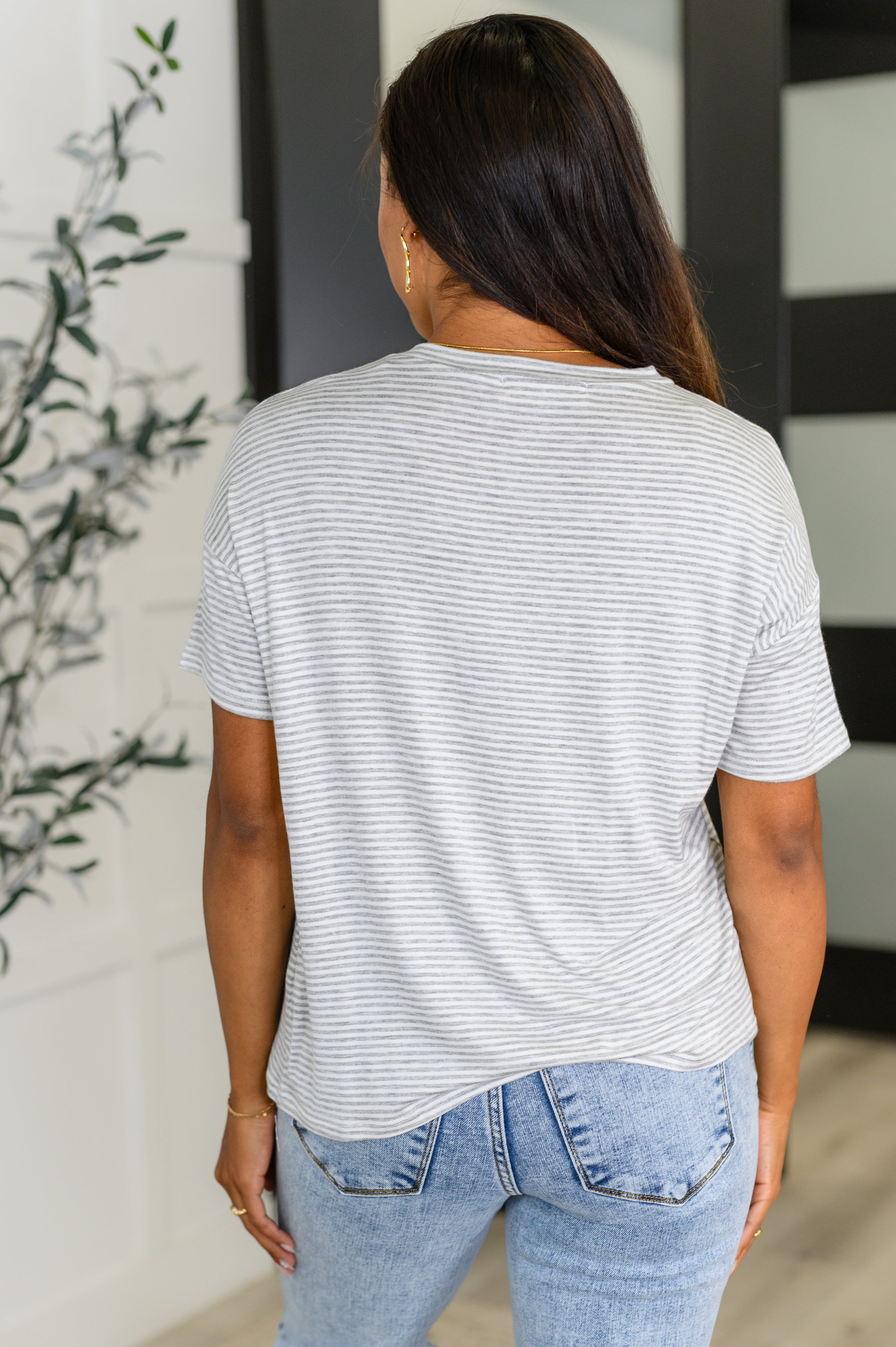 Mood Swingin' Casual Drop Shoulder Tee in Grey Womens Ave Shops- Tilden Co.
