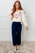 More Than You Would Think Embroidered Blouse Blouses Ave Shops- Tilden Co.