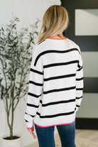 Much to My Relief Striped Sweater Womens Ave Shops- Tilden Co.