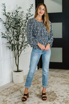 Muse Moves High Neck Peplum Blouse in Black Womens Ave Shops- Tilden Co.