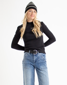 Must Have Lace Mock Neck Tops Downeast- Tilden Co.