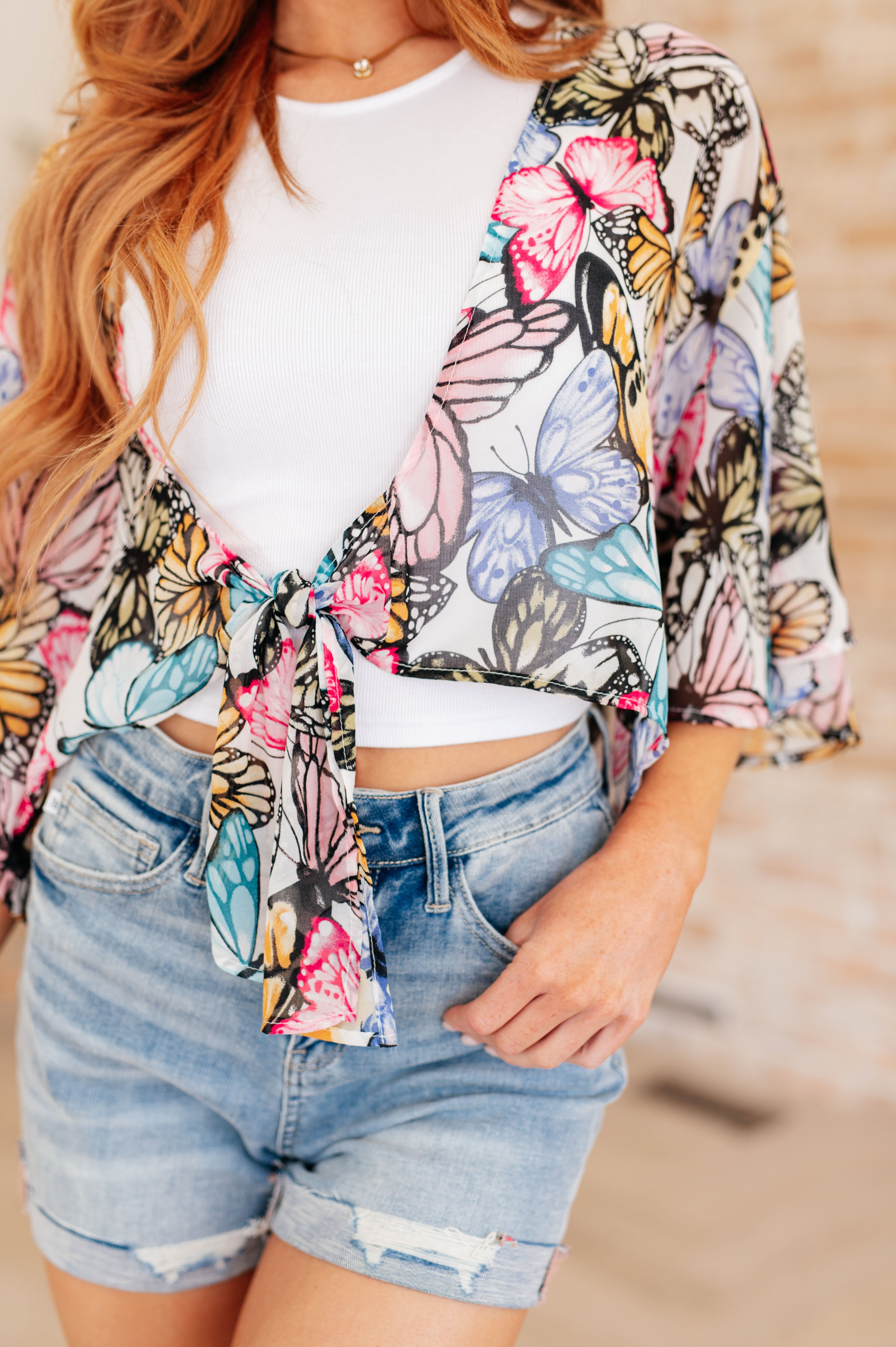 My Darling Valentina Front Tie Blouse Layers Ave Shops- Tilden Co.