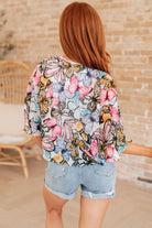 My Darling Valentina Front Tie Blouse Layers Ave Shops- Tilden Co.