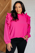 My Good Graces Ruffled Top    Tops Ave Shops- Tilden Co.