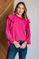 My Good Graces Ruffled Top    Tops Ave Shops- Tilden Co.