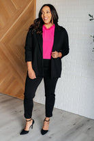 Magic 3/4 Blazer in Black    Layers Ave Shops- Tilden Co.