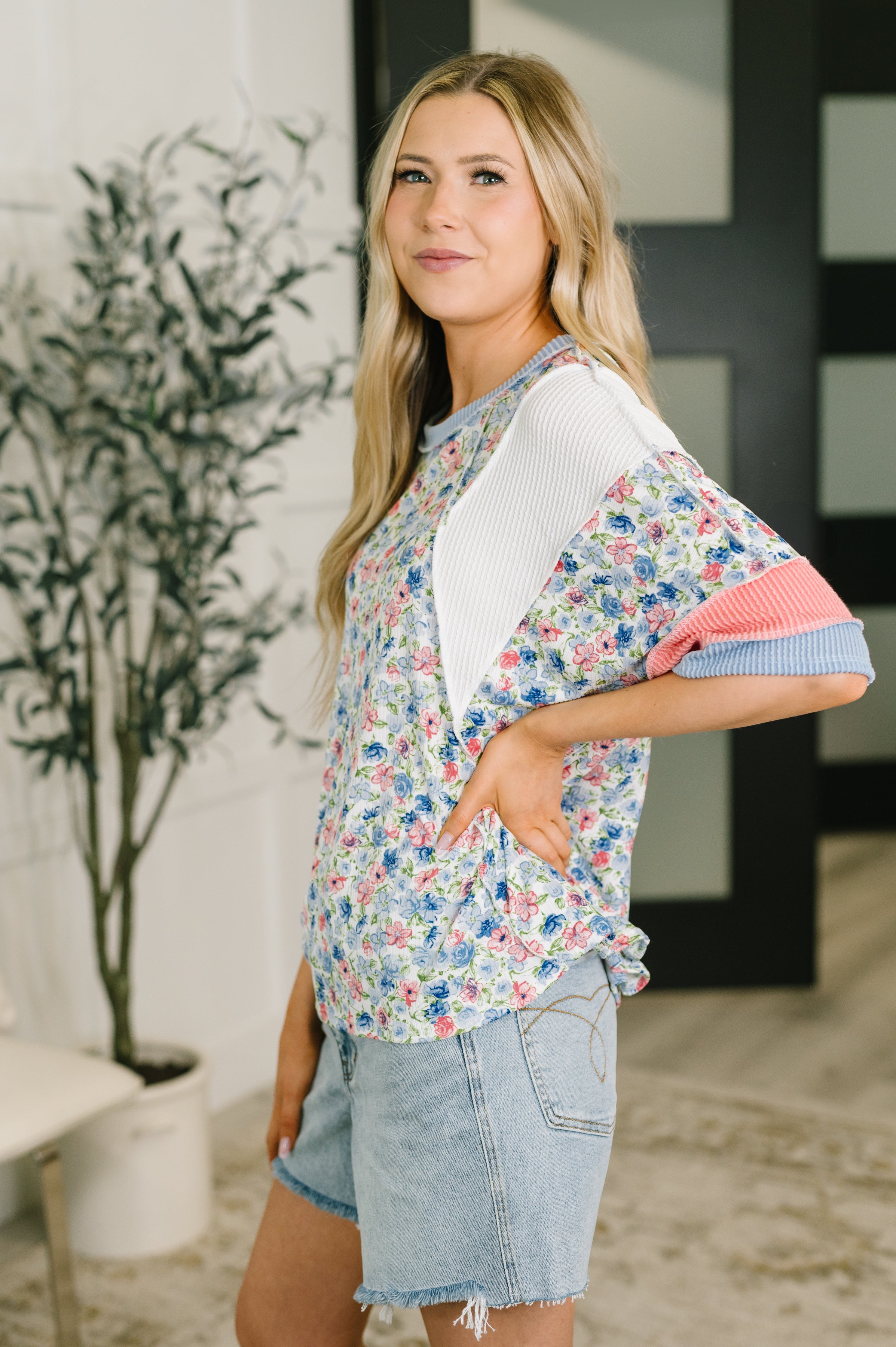 My Version Of Love Color Block Top Womens Ave Shops- Tilden Co.