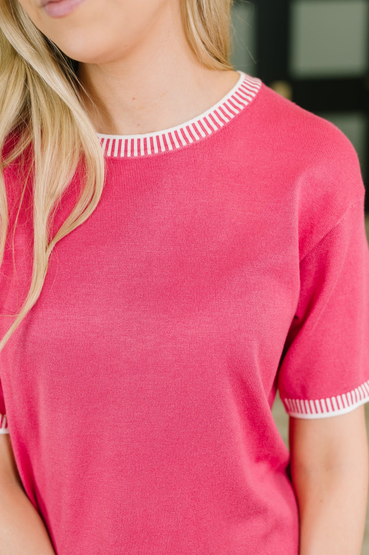 My, Oh, My Trim Detail Top Womens Ave Shops- Tilden Co.