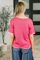 My, Oh, My Trim Detail Top Womens Ave Shops- Tilden Co.