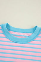 Color Clash Drop Shoulder Long Sleeve Womens Ave Shops- Tilden Co.