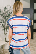 National Beauty Sleeveless Striped Top Womens Ave Shops- Tilden Co.