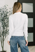Necessary Closet Space Long Sleeve Top in White Womens Ave Shops- Tilden Co.