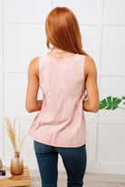 Never Second Best V-Neck Blouse in Peach    Tops Ave Shops- Tilden Co.