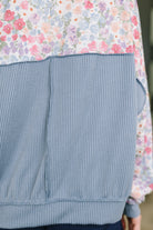 New Opportunities Drop Shoulder Floral Pullover Sweater Ave Shops- Tilden Co.