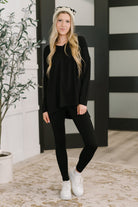 Next to Nothing Top and Bottom Set in Black Womens Ave Shops- Tilden Co.