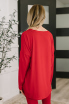 Next to Nothing Top and Bottom Set in Ruby Womens Ave Shops- Tilden Co.