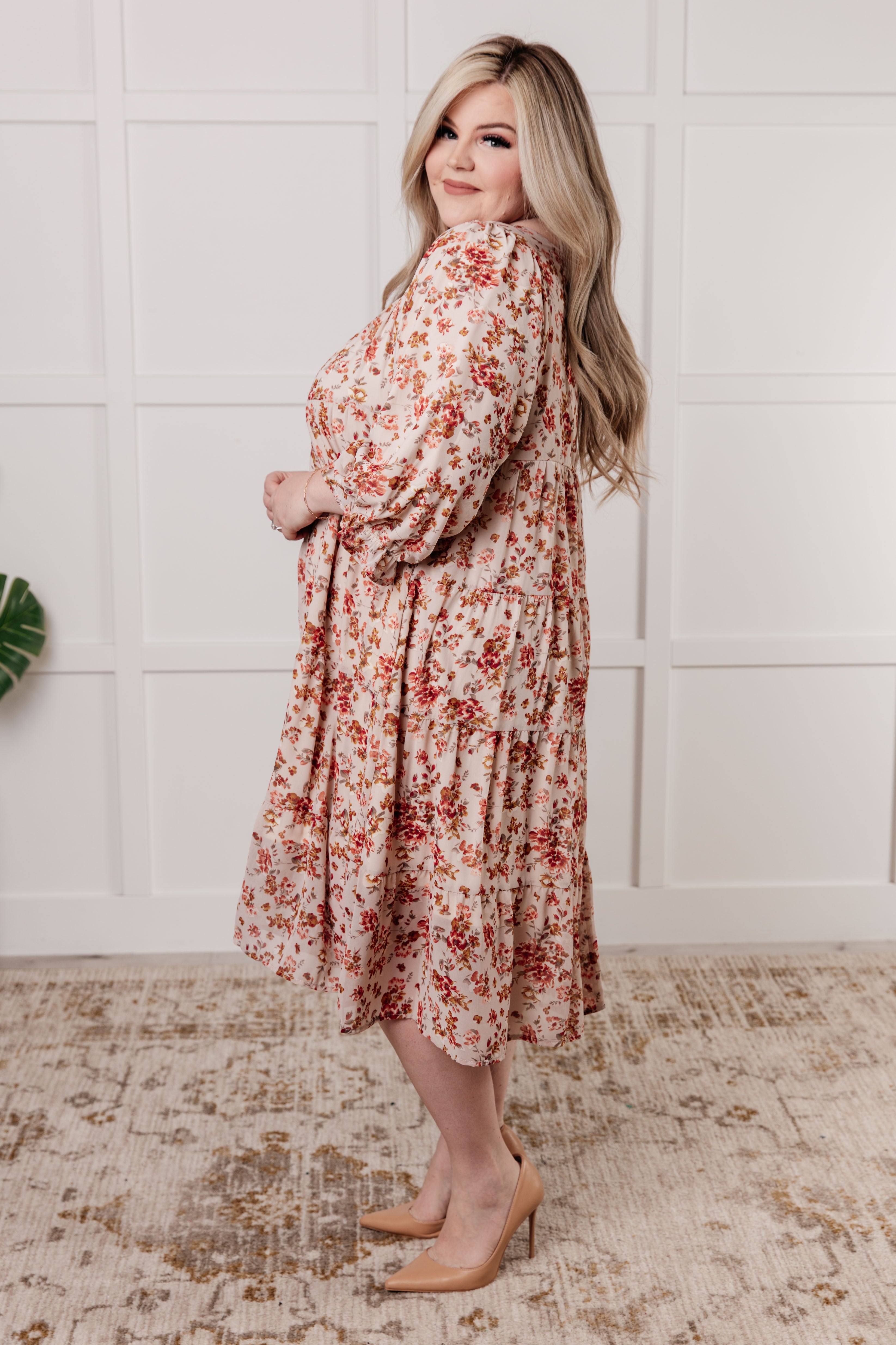 Next to You Balloon Sleeve Floral Dress    Dresses Ave Shops- Tilden Co.